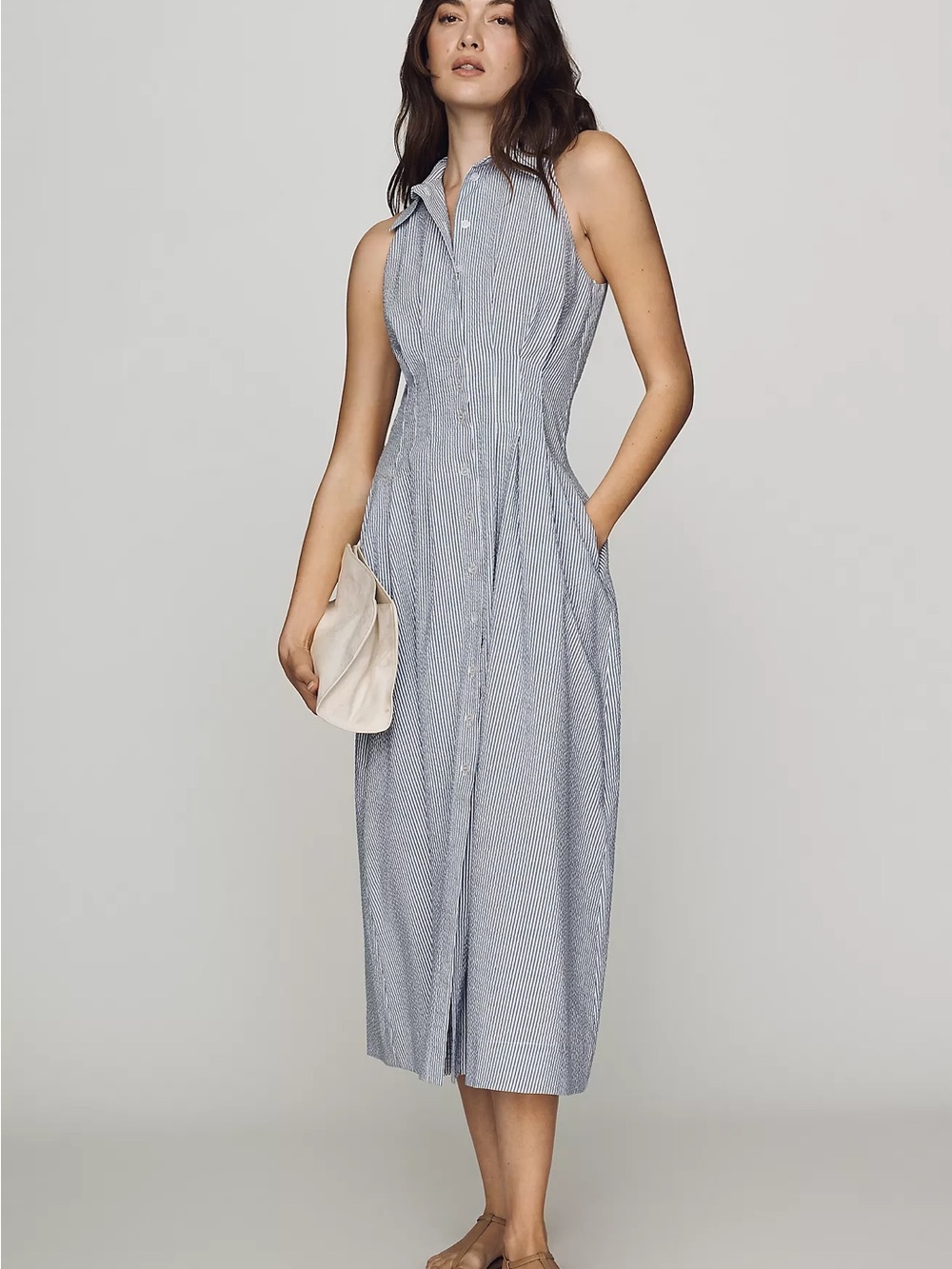 Anthropologie XXS Tobie Sleeveless Shirtdress by Exquise NWT